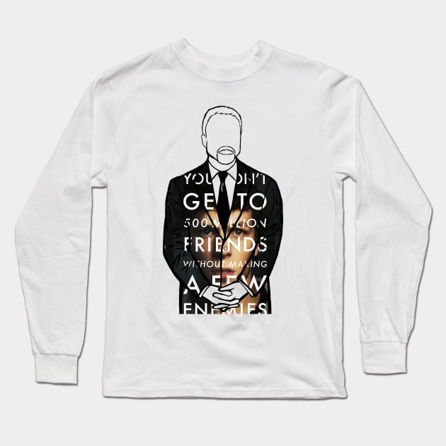 David Fincher (The Social Network) Portrait Long Sleeve T-Shirt by Youre-So-Punny